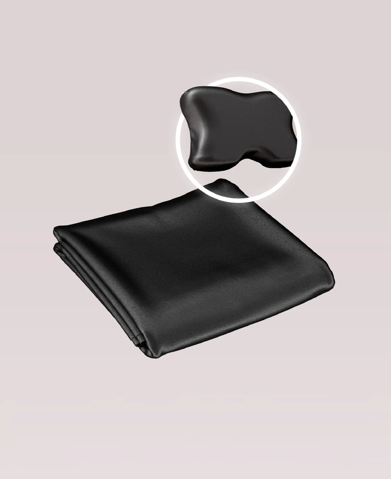 %100 İpek Yastık Kılıfı Siyah — Shine Pillow